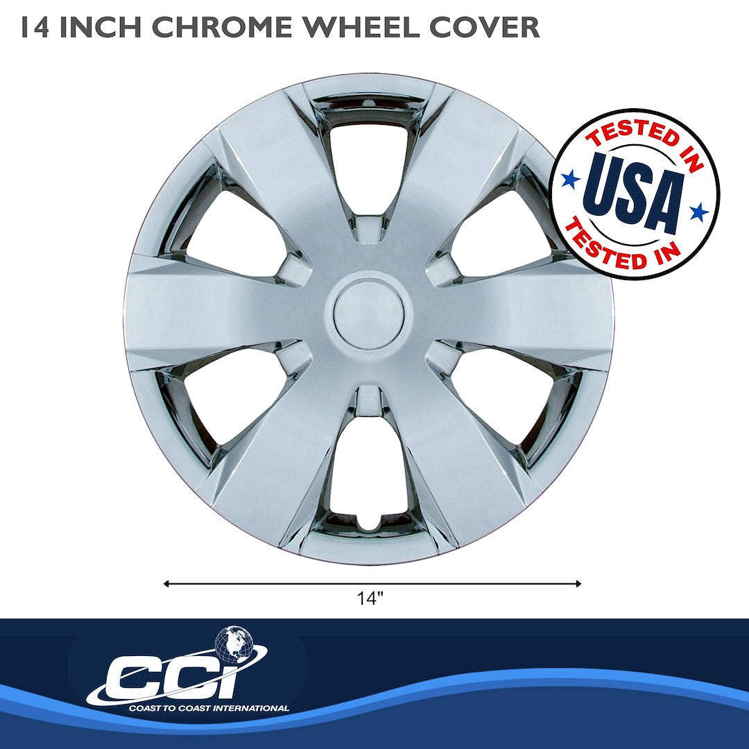 Coast To Coast 42914C 14-Inch Chrome 6-Spoke Covers - image 2