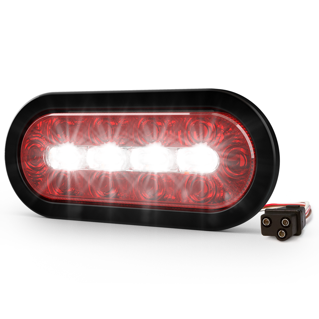 Ecco ED3060AW Oval Grommet-Mount LED Warning Light