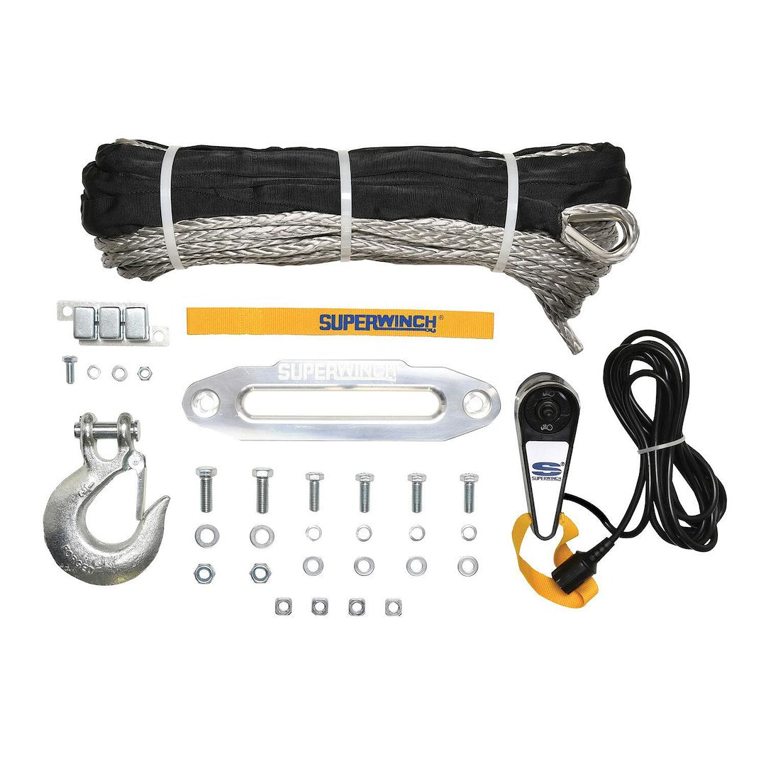 Superwinch 1595201 Tiger Shark 9,500-lb Synthetic Rope Winch