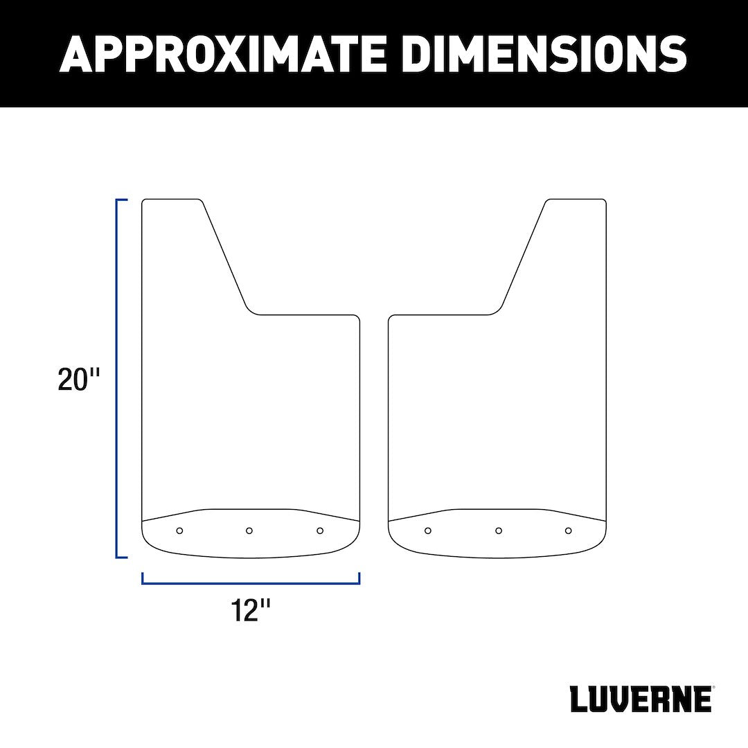 Luverne 251220 Textured Rubber Mud Flap