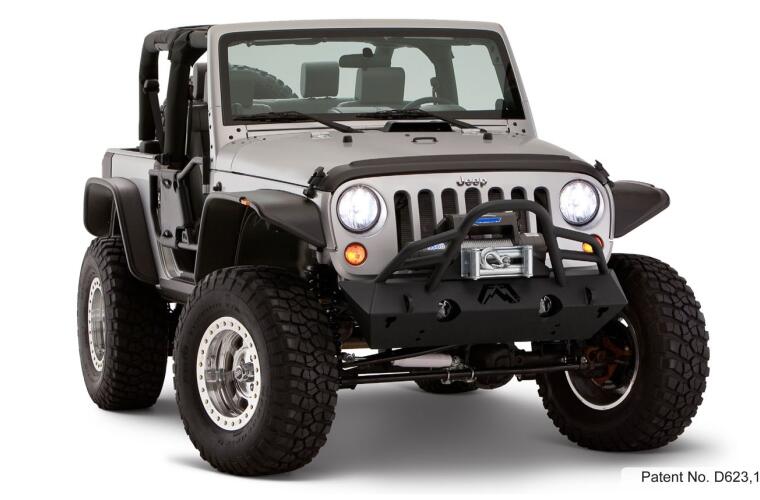 Bushwacker 10919-07 Flat Style Two-Door Fender Flare Set