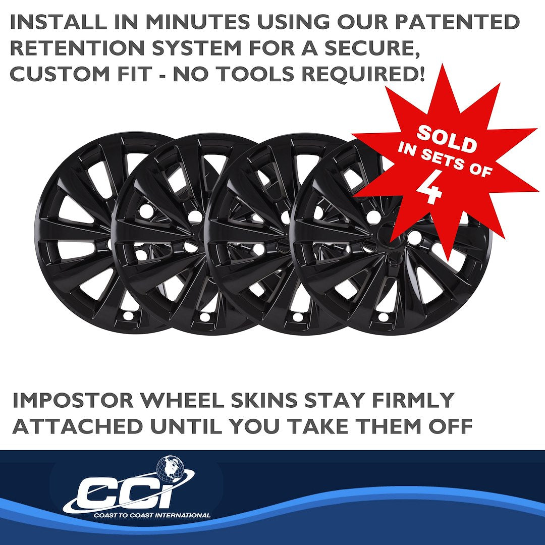 Coast To Coast IMP479BLK Camry Black 17-Inch Wheel Skin - image 5