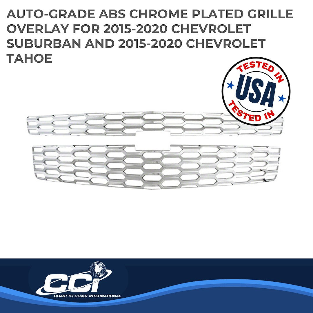 Coast To Coast GI127 Chrome Tahoe/Suburban Grille Overlay - image 2