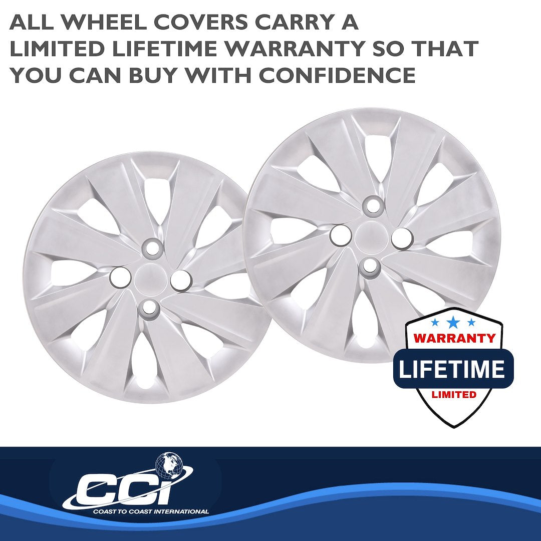 Coast To Coast 54915S Silver Kia Rio Wheel Covers, Set of 4 - image 4