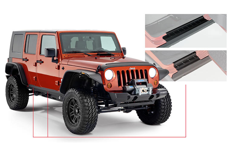 Bushwacker 14085 Trail Armor JL Rocker Panel Guard