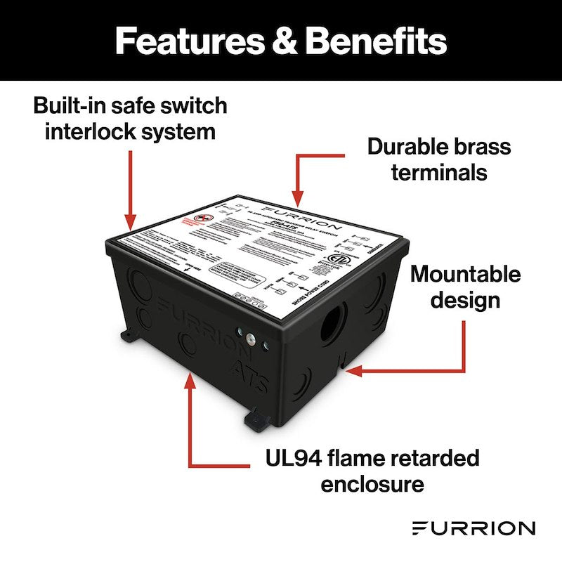Furrion F50-ATS Interruptor de transferencia automático de 50 A – 120/240 V