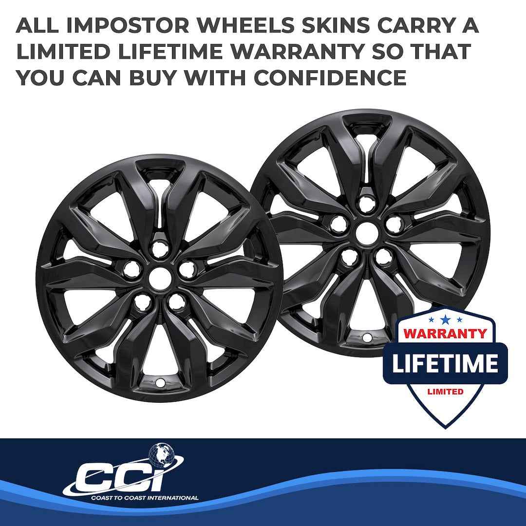 Coast To Coast IMP407BLK Black Impala Impostor Wheel Skins