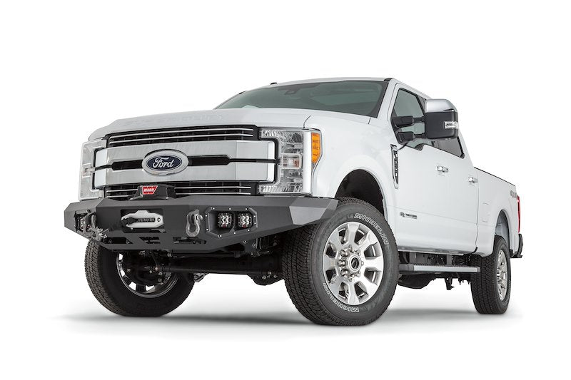 WARN 100918 Ascent Front Bumper with Winch Mount – Ford Super Duty