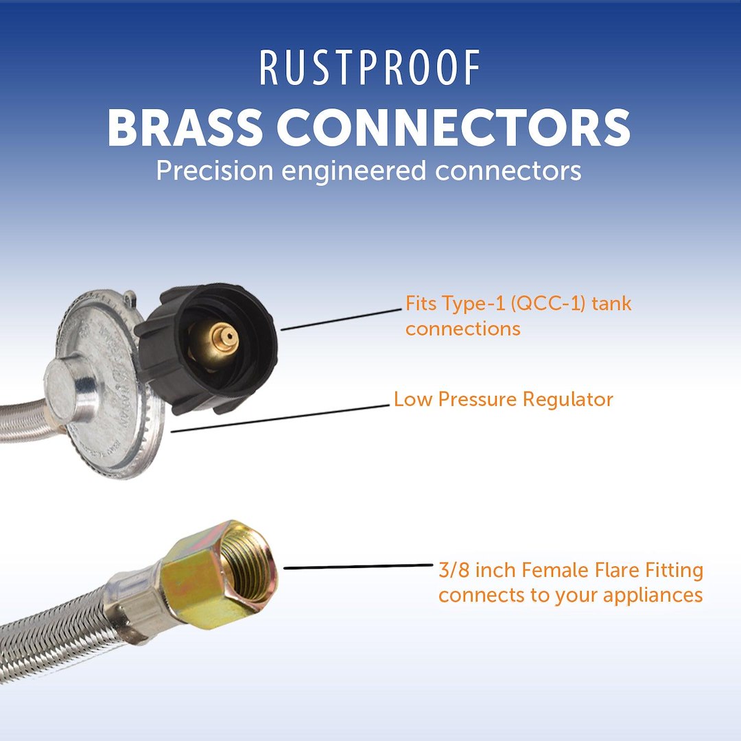 Flame King Ss-Qcc-3/8 Propane Hose - image 5