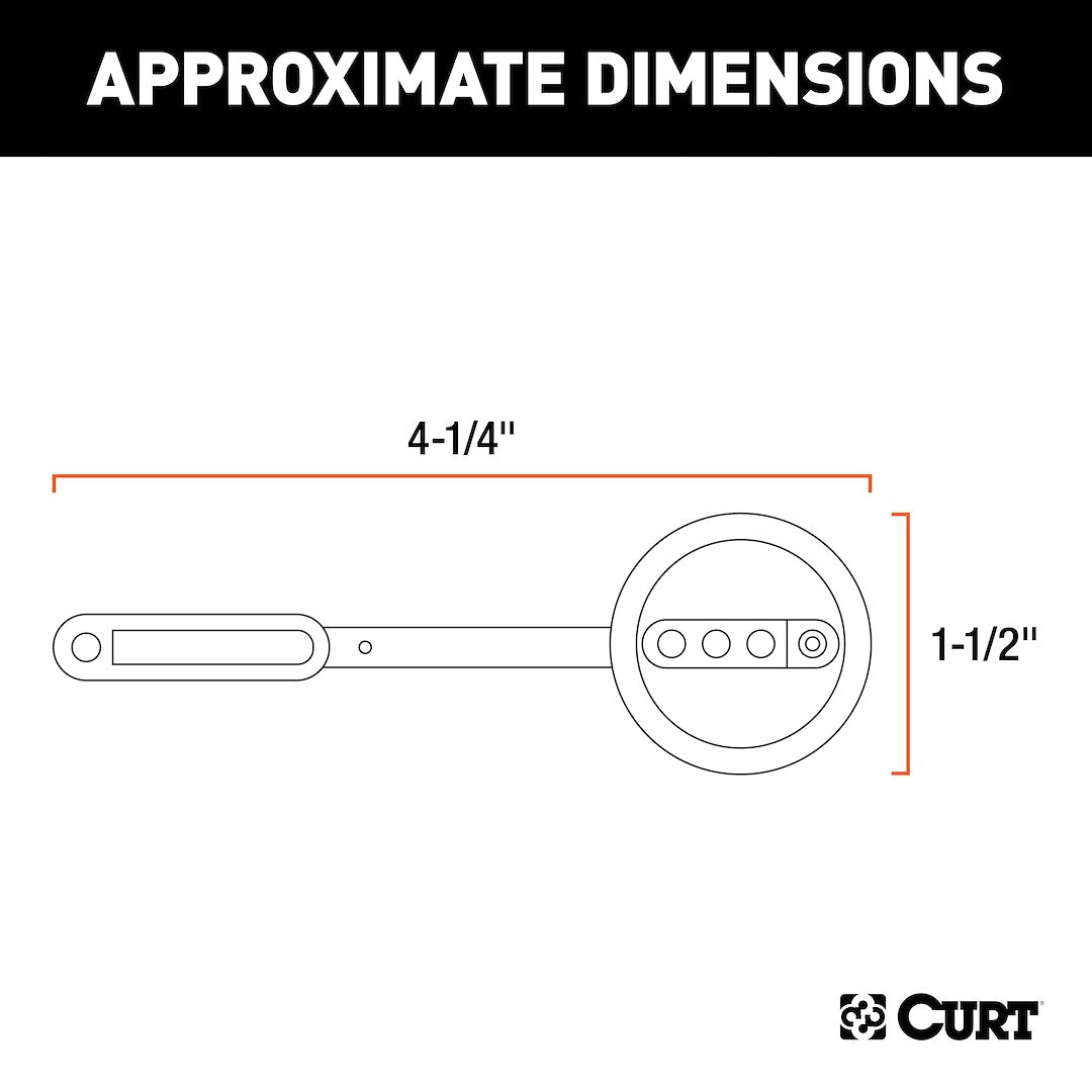 CURT Trailer Wiring Connector Adapter (57404) – Material: Plastic