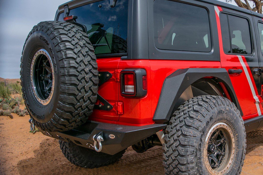 DV8 Offroad TCJL-01 Tailgate-Mounted Spare-Tire Carrier