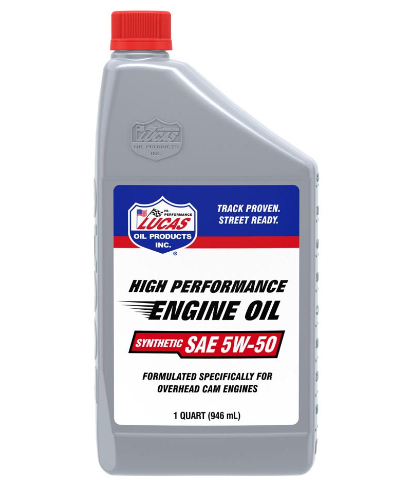 Lucas Oil 10101 Synthetic SAE 5W-50 Four-Stroke Motor Oil