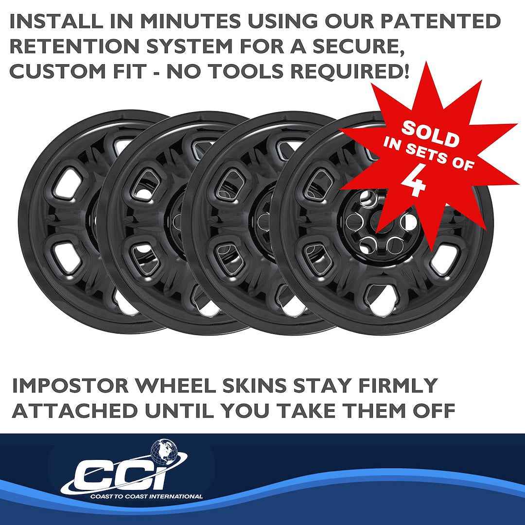 Coast To Coast IMP69BLKN Black 16-Inch Frontier Wheel Skin