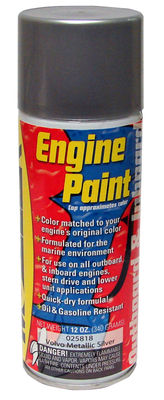 MOELLER Marine Products 12 Ounce Volvo Silver Engine Paint (025818)