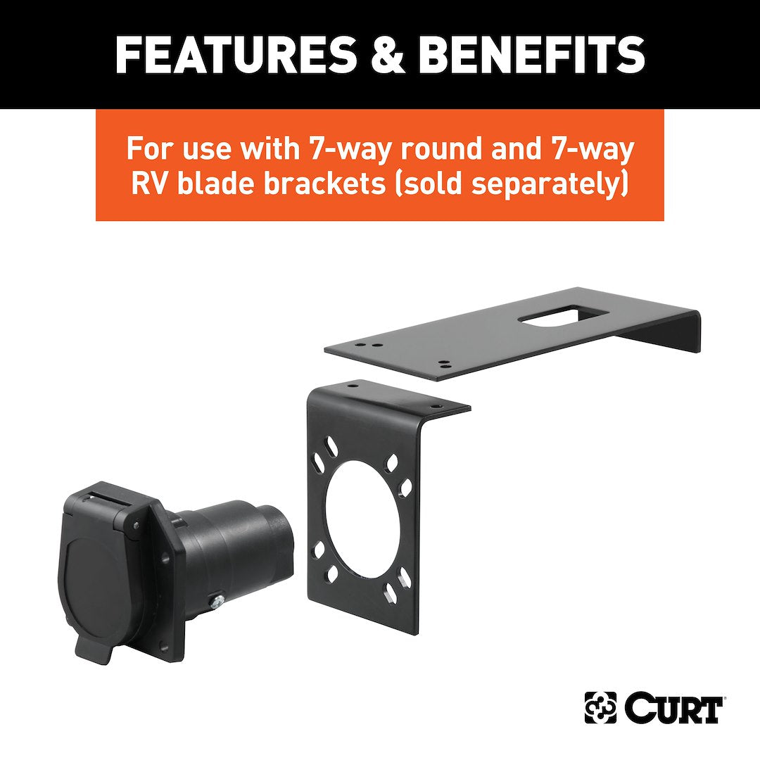 Curt 57202 Trailer Wiring Connector Mounting Bracket - image 5