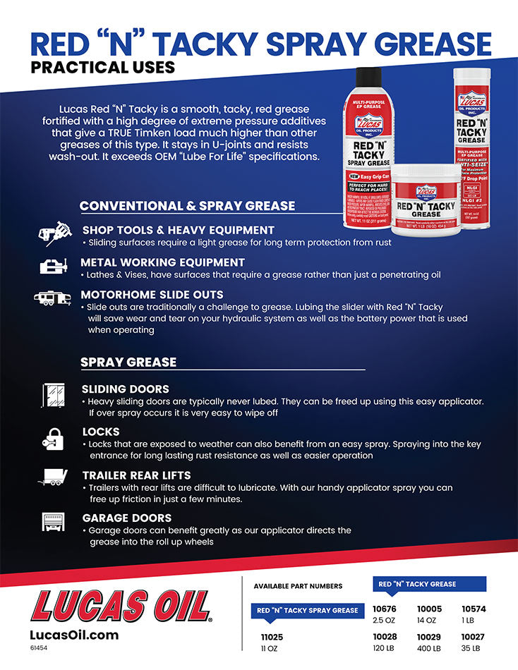 LUCAS OIL Multi Purpose Grease (1000530) – Unit Size: 14 Ounce