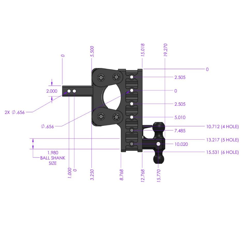 Gen-Y Hitch Gh-1115 Trailer Hitch Ball Mount - image 6
