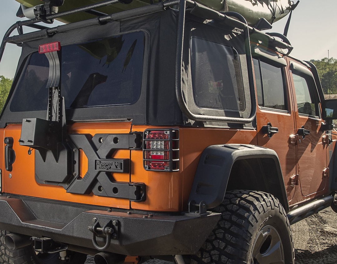 Rugged Ridge 11546.50 Heavy-Duty Spare Tire Carrier Kit for JK