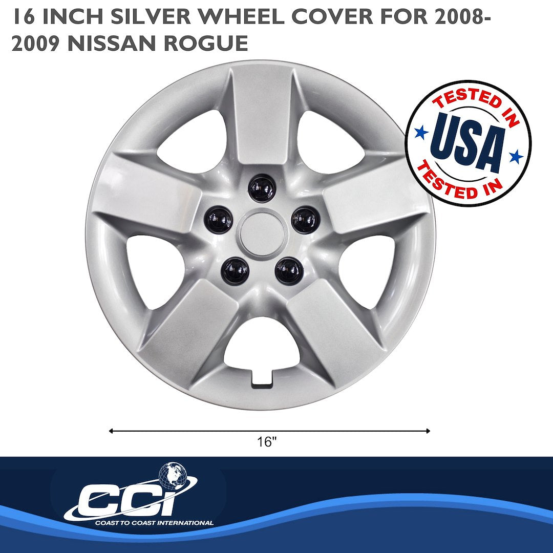 Coast To Coast 44316S Rogue 16-Inch Silver Wheel Covers - image 2