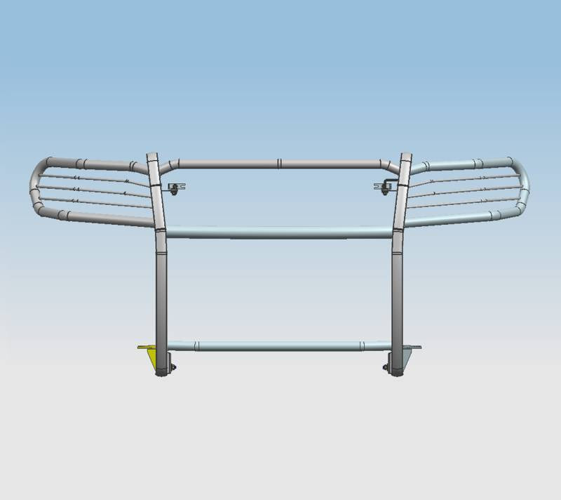 Black Horse Offroad Steel Grille Guard 17JGL21MA - image 5