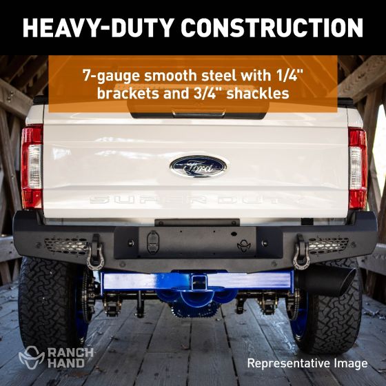 Ranch Hand MBC201BMSL Midnight Rear Bumper for Chevy HD