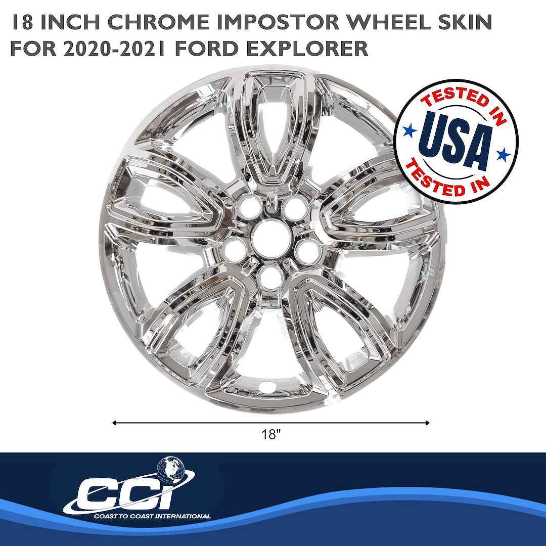 Coast To Coast IMP468X Explorer Chrome 18-Inch Wheel Skins