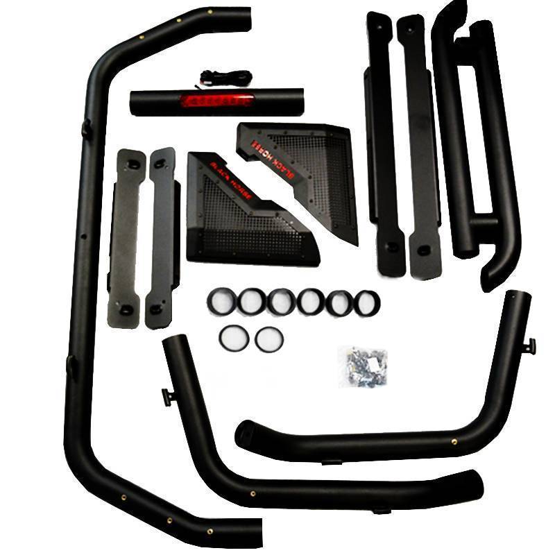Black Horse Offroad GLRB-01B Tubular Powder Coated Steel Truck Bed Bar - image 14