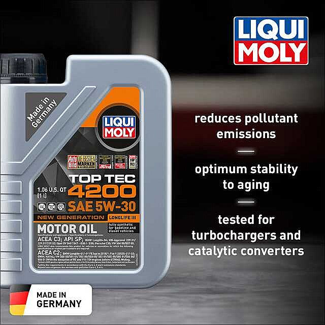Liqui Moly 2004 Top Tec 4200 5W-30 Synthetic Oil