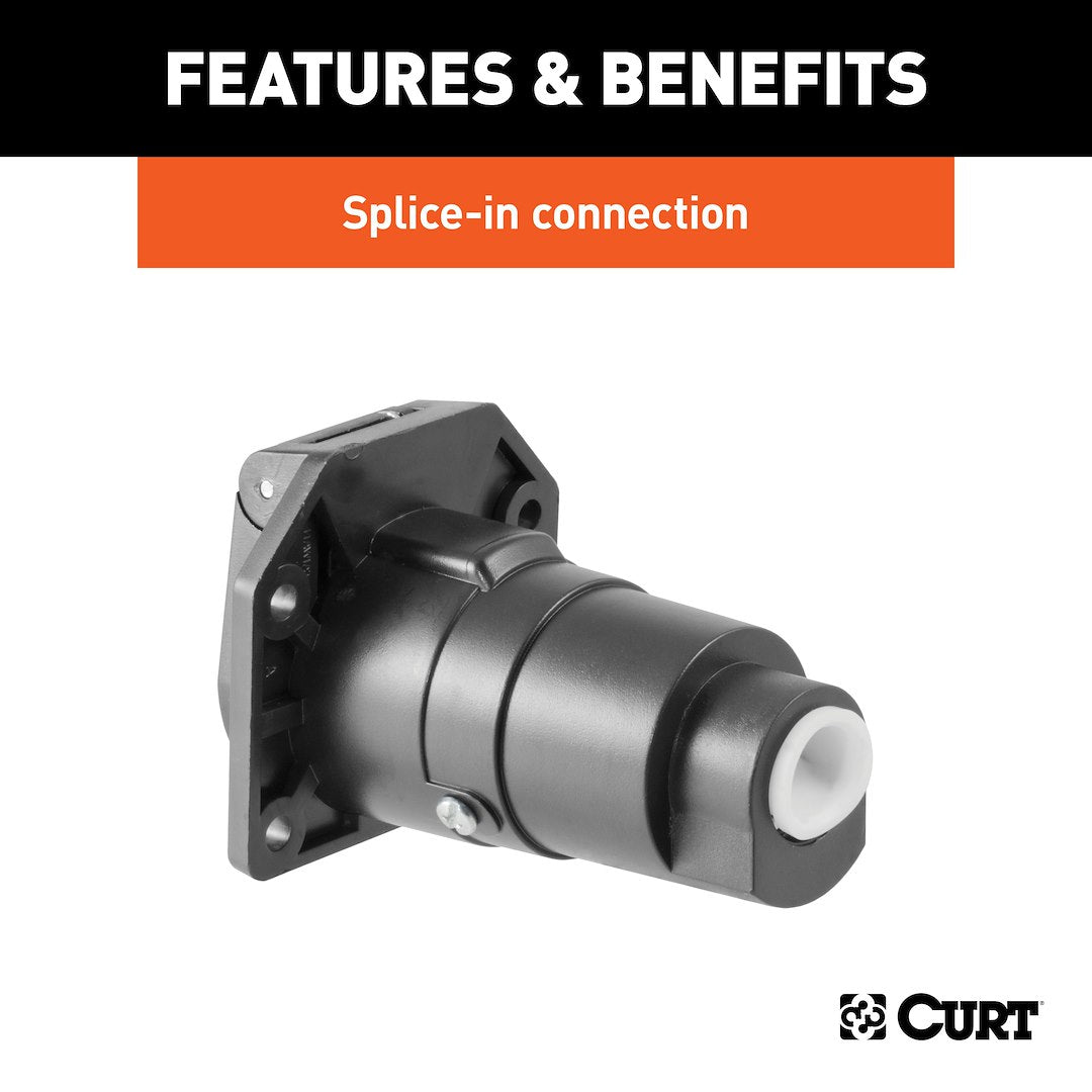 CURT Semi-universal 7 Blade Trailer Wiring Connector (58151)