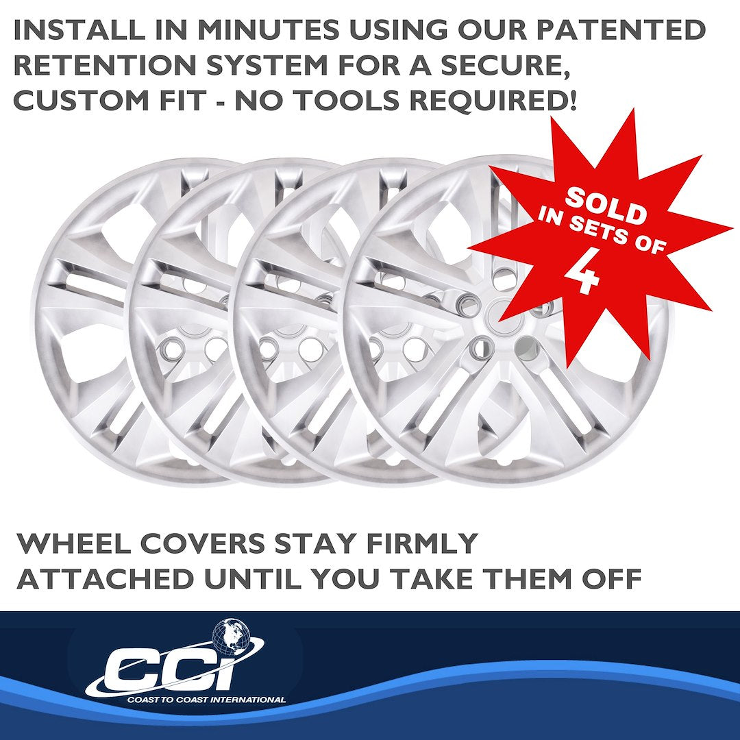 Coast To Coast 55017S Silver Escape Wheel Covers, Set of 4 - image 5