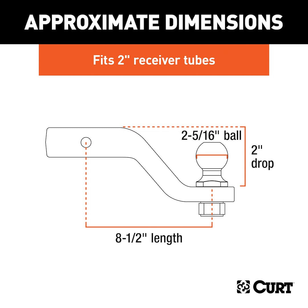 Curt 45331 Trailer Hitch Ball Mount - image 4
