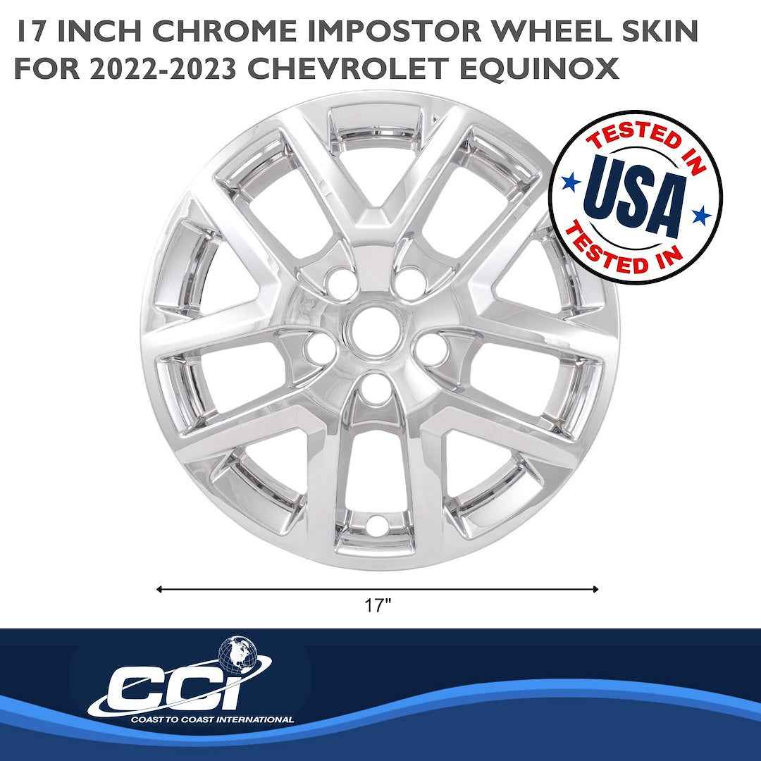 Coast To Coast IMP486X Equinox Chrome 17-Inch Wheel Skin