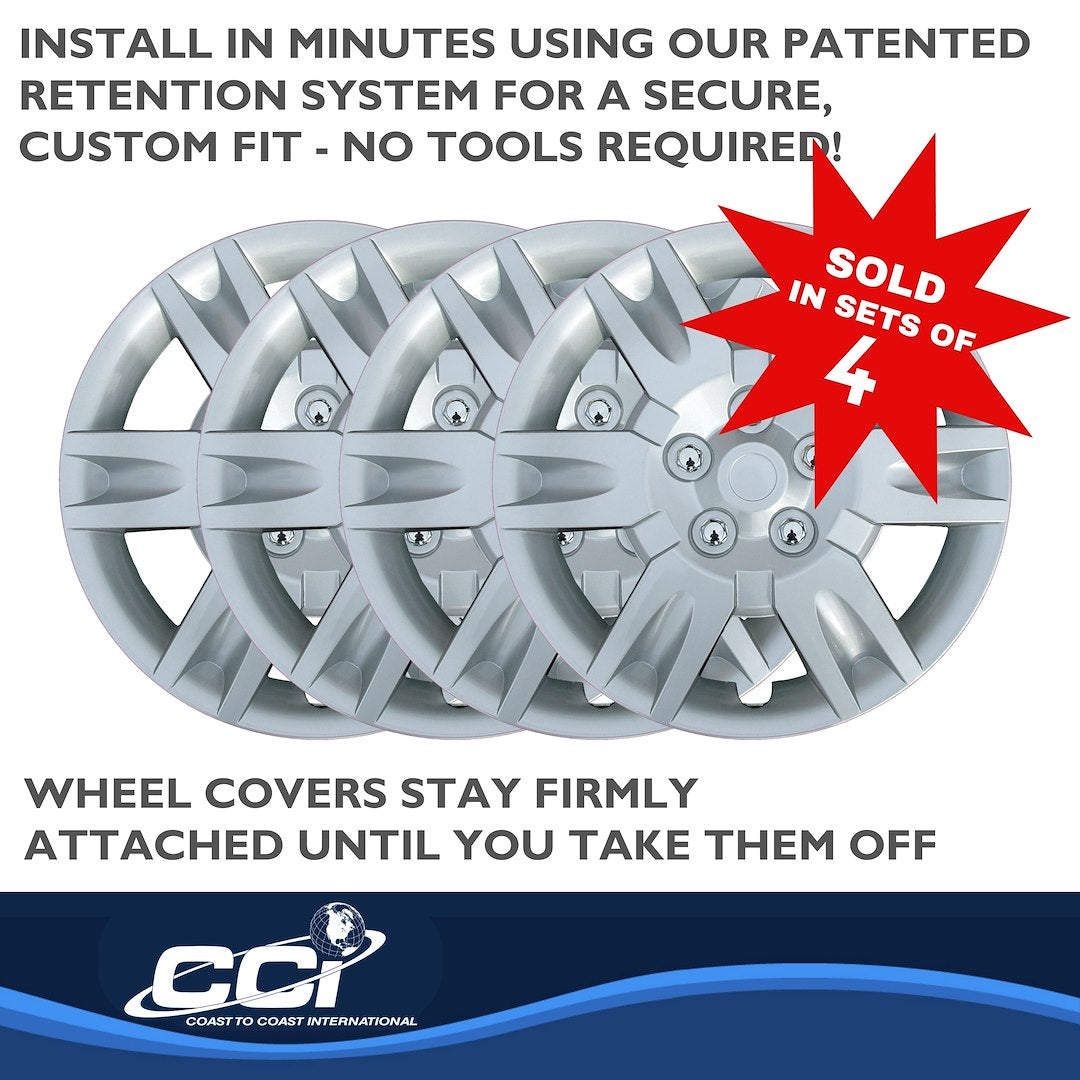Coast To Coast B887216S Silver Altima Wheel Covers, 16-Inch - image 4