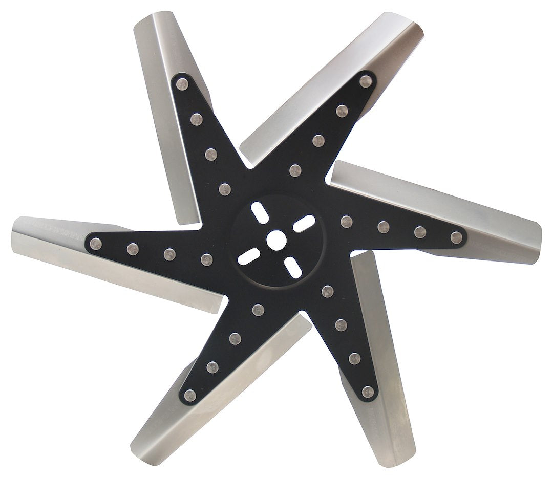 Derale 19117 Mechanical Flex Fan with Silver Stainless Blades - image 1