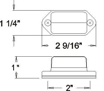 Optronics License Plate Light (Lp31cbp) – Housing Color: Silver