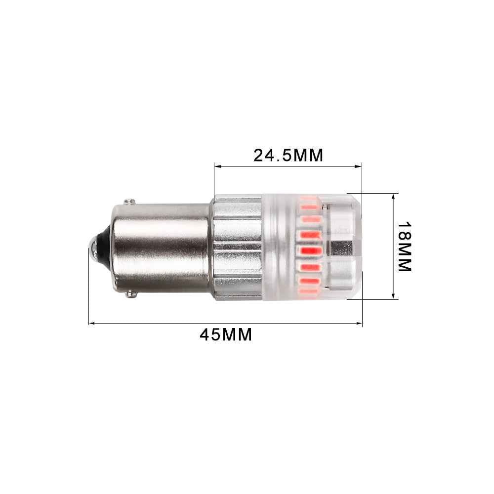 ARC Lighting Tiny Monster 1156 Red LED Bulbs, Pair