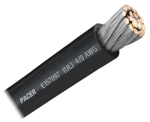 Pacer Marine Wul4/0bk-100 Marine Battery Cable
