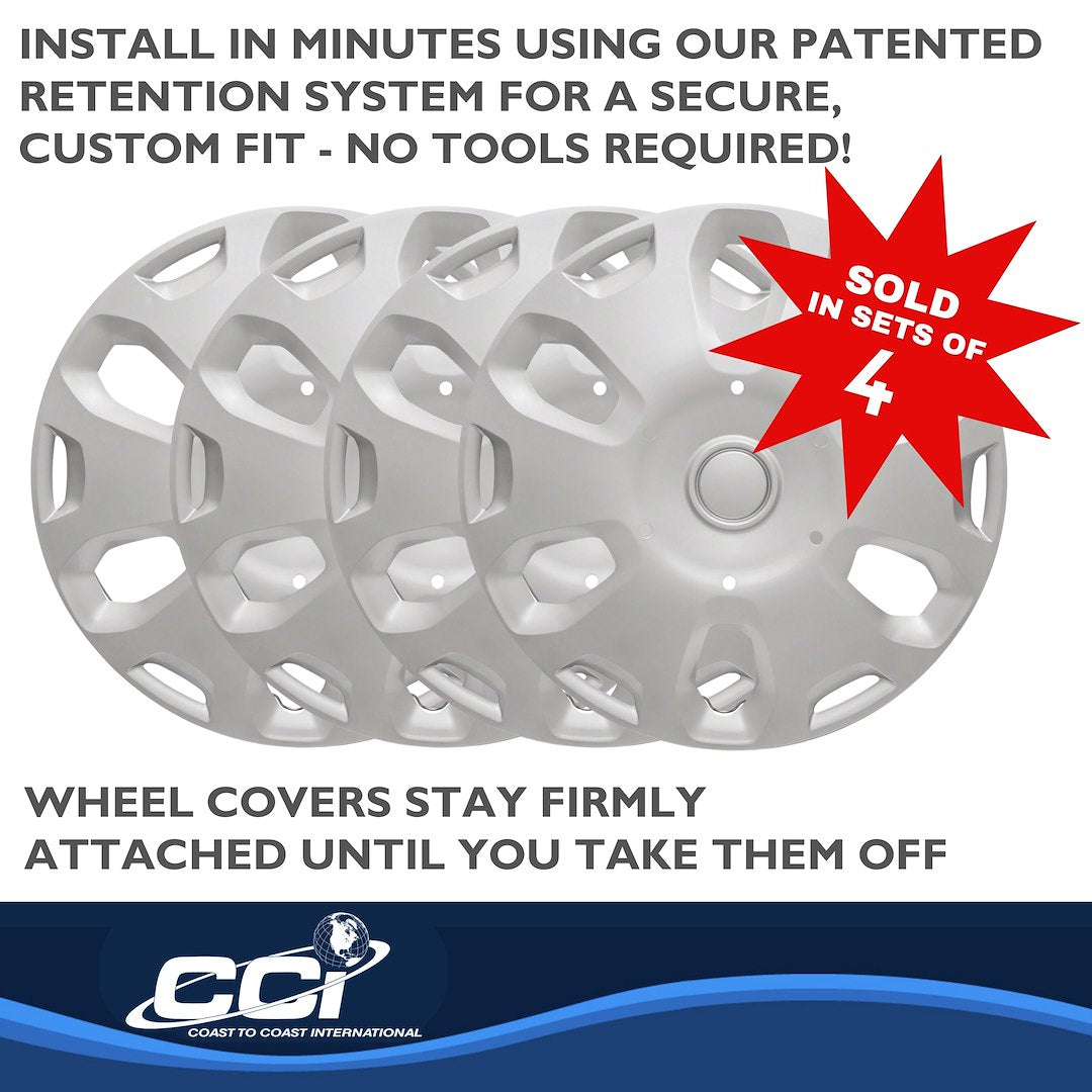 Coast To Coast 50015S Transit 15-Inch Silver Covers - image 5
