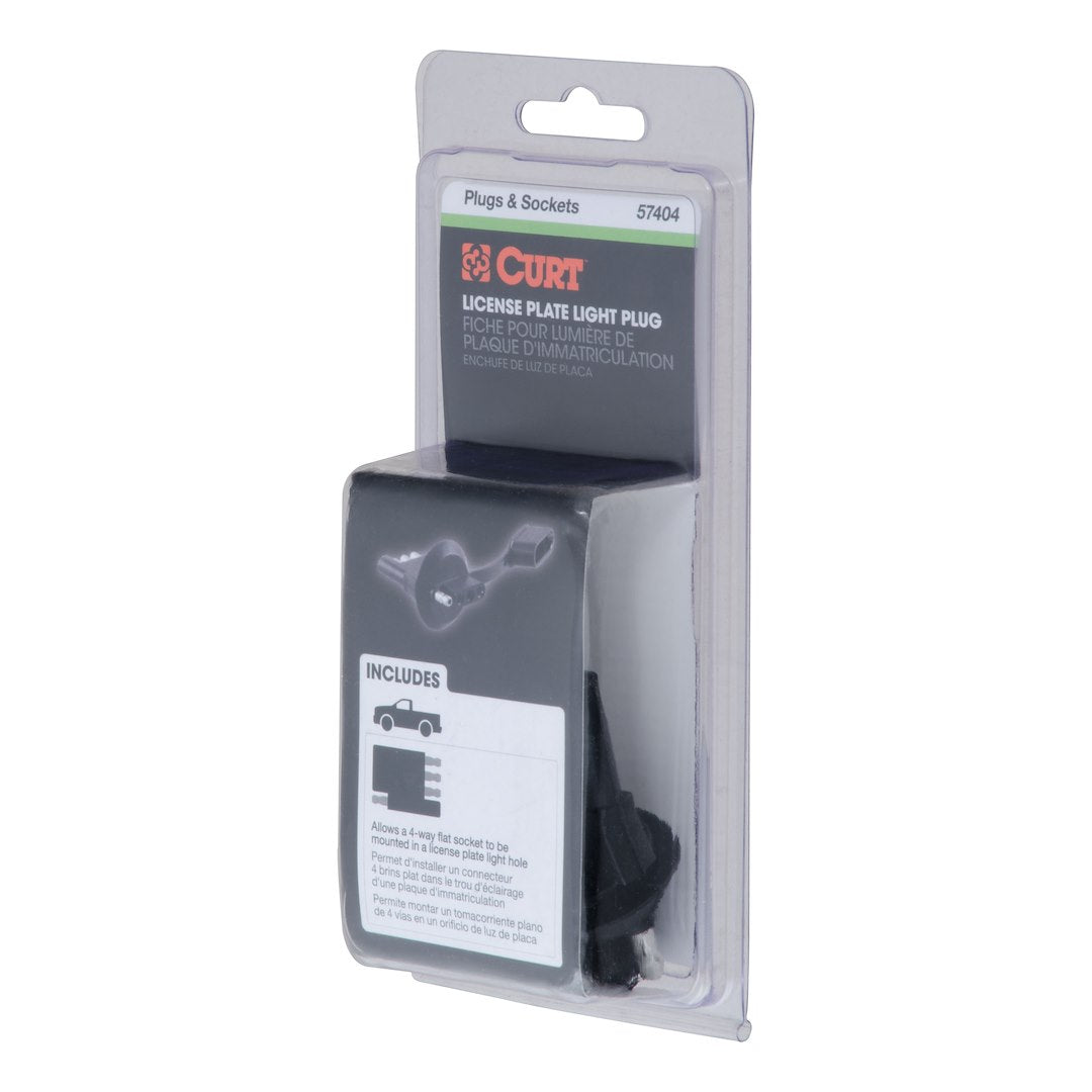 CURT Trailer Wiring Connector Adapter (57404) – Material: Plastic