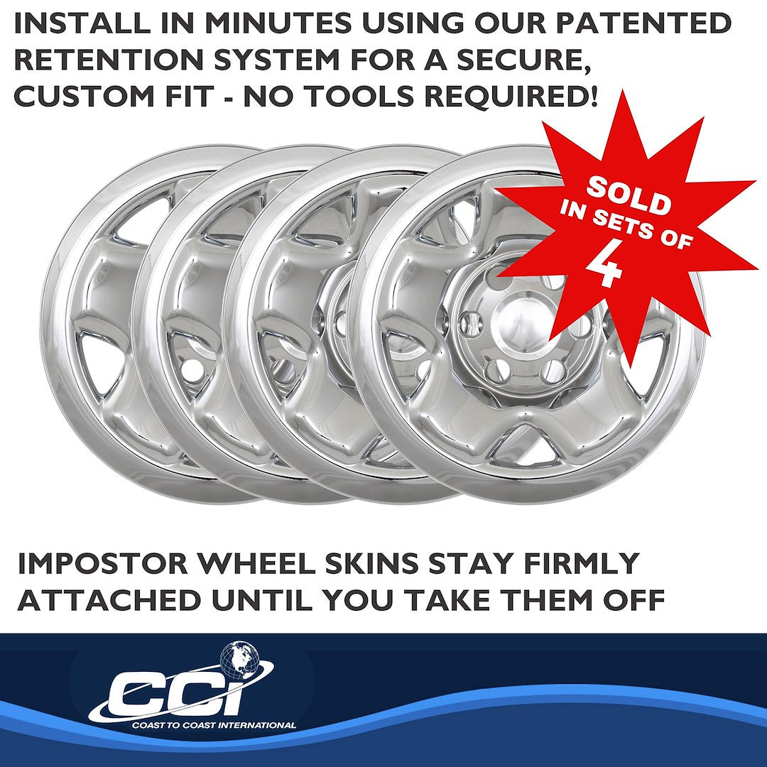 Coast To Coast IMP68XN 16-Inch Chrome Tacoma Wheel Skins - image 5