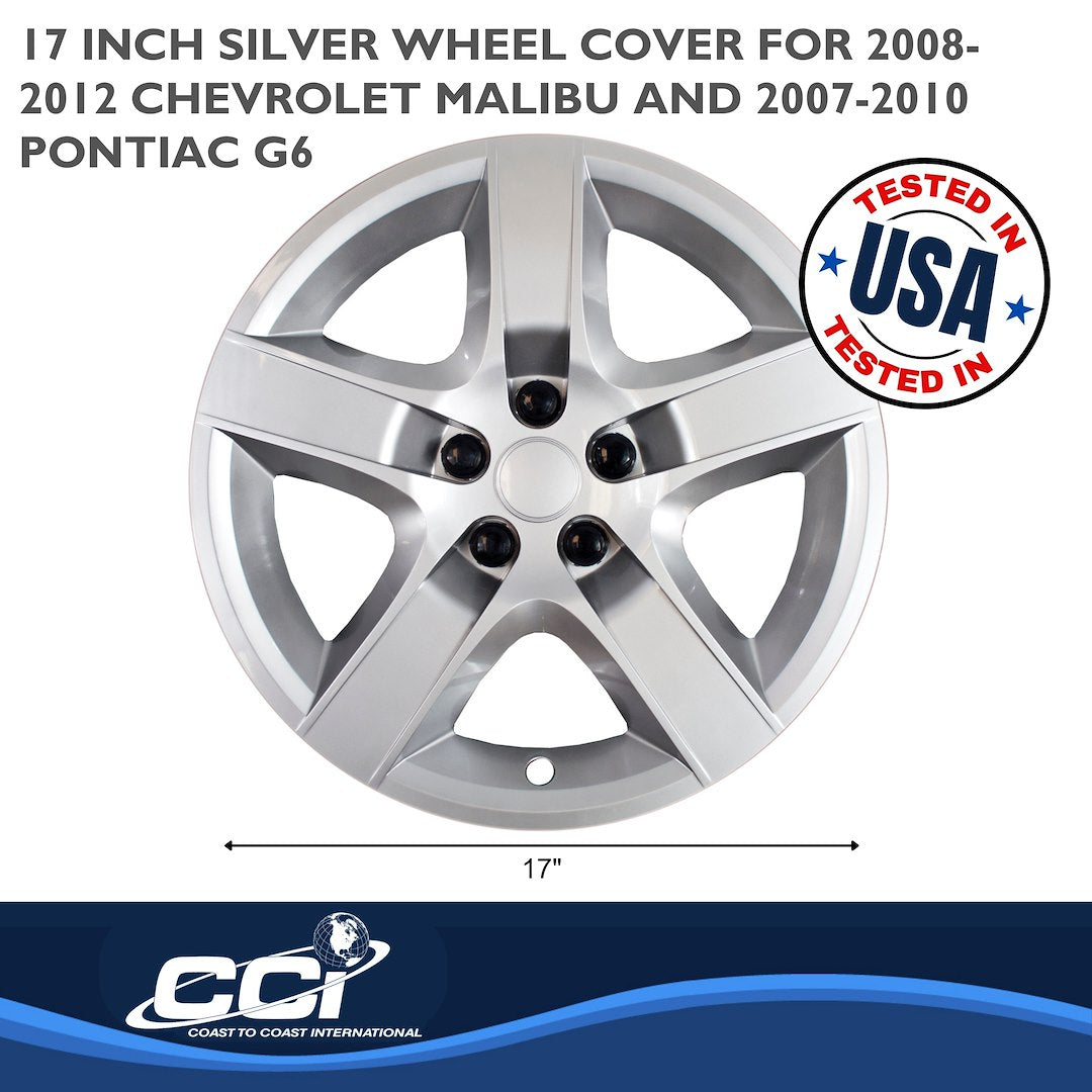 Coast To Coast 43517S Malibu 17-Inch Silver Wheel Covers - image 2