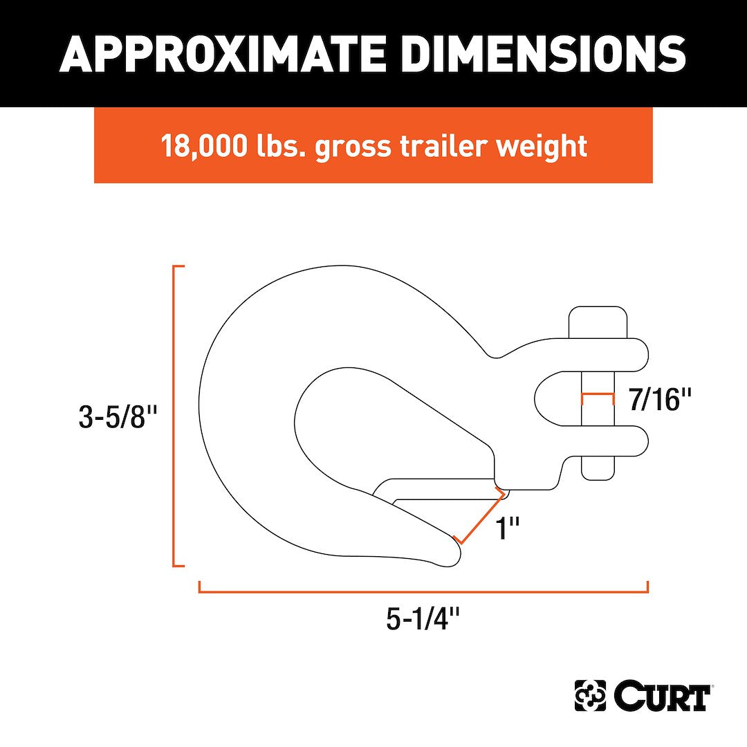 CURT Trailer Safety Chain Hook (81560)