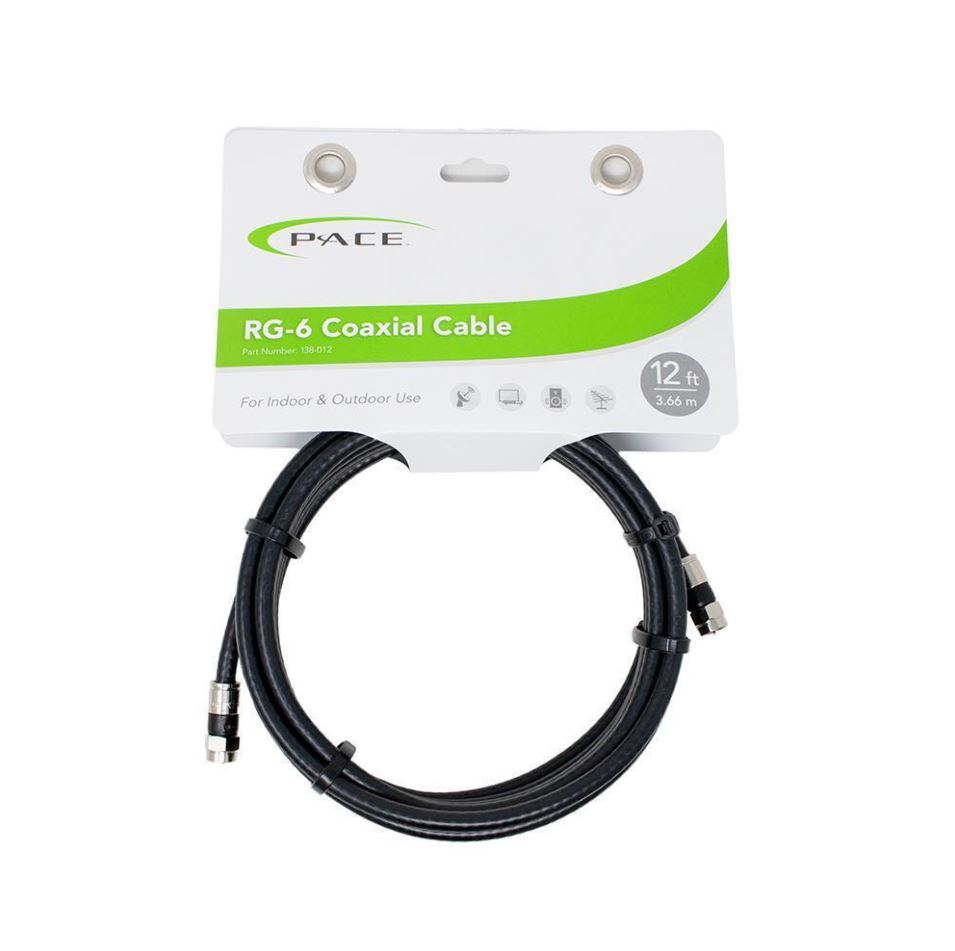 PACE INT'L Pace International Coaxial Cable (138012) – Length: 12 Feet