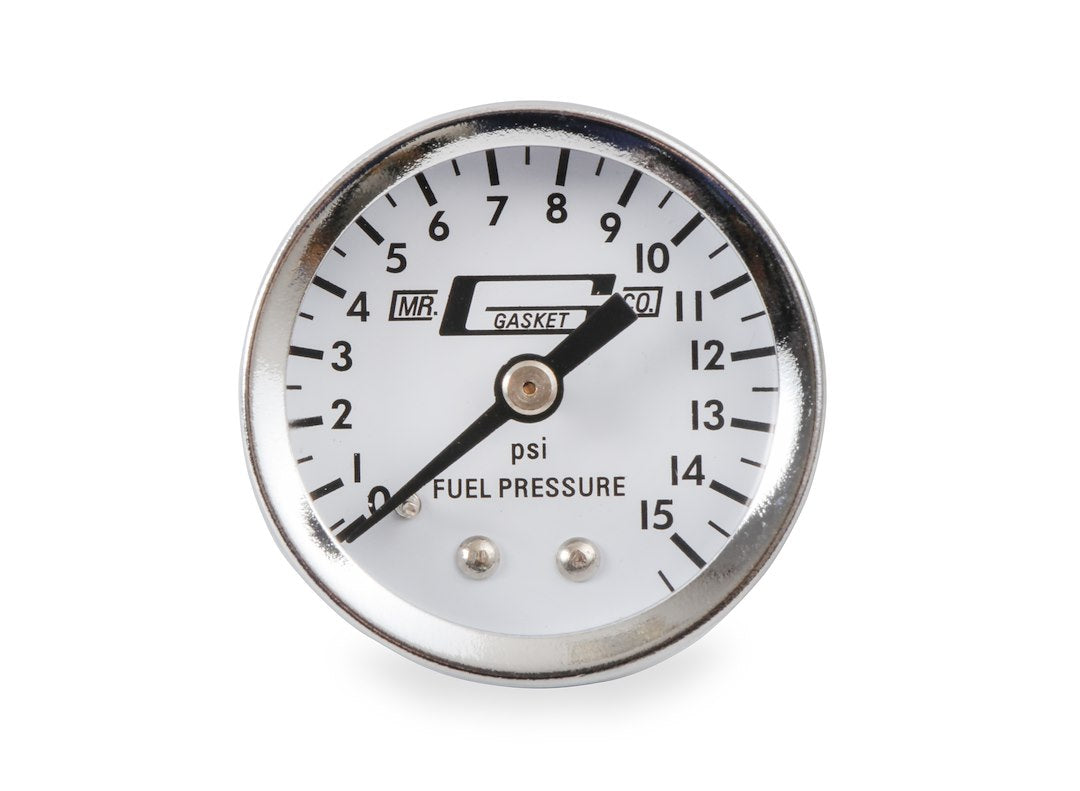 Mr. Gasket 1559 Chrome Fuel Line with Pressure Gauge