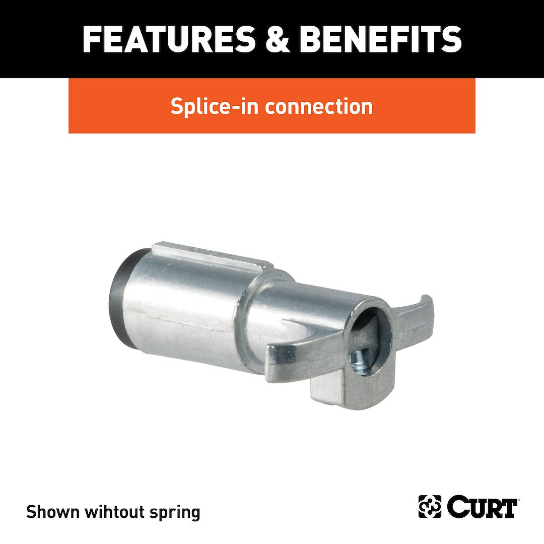 CURT Fully Universal 6 Pin Trailer Wiring Connector (58082)