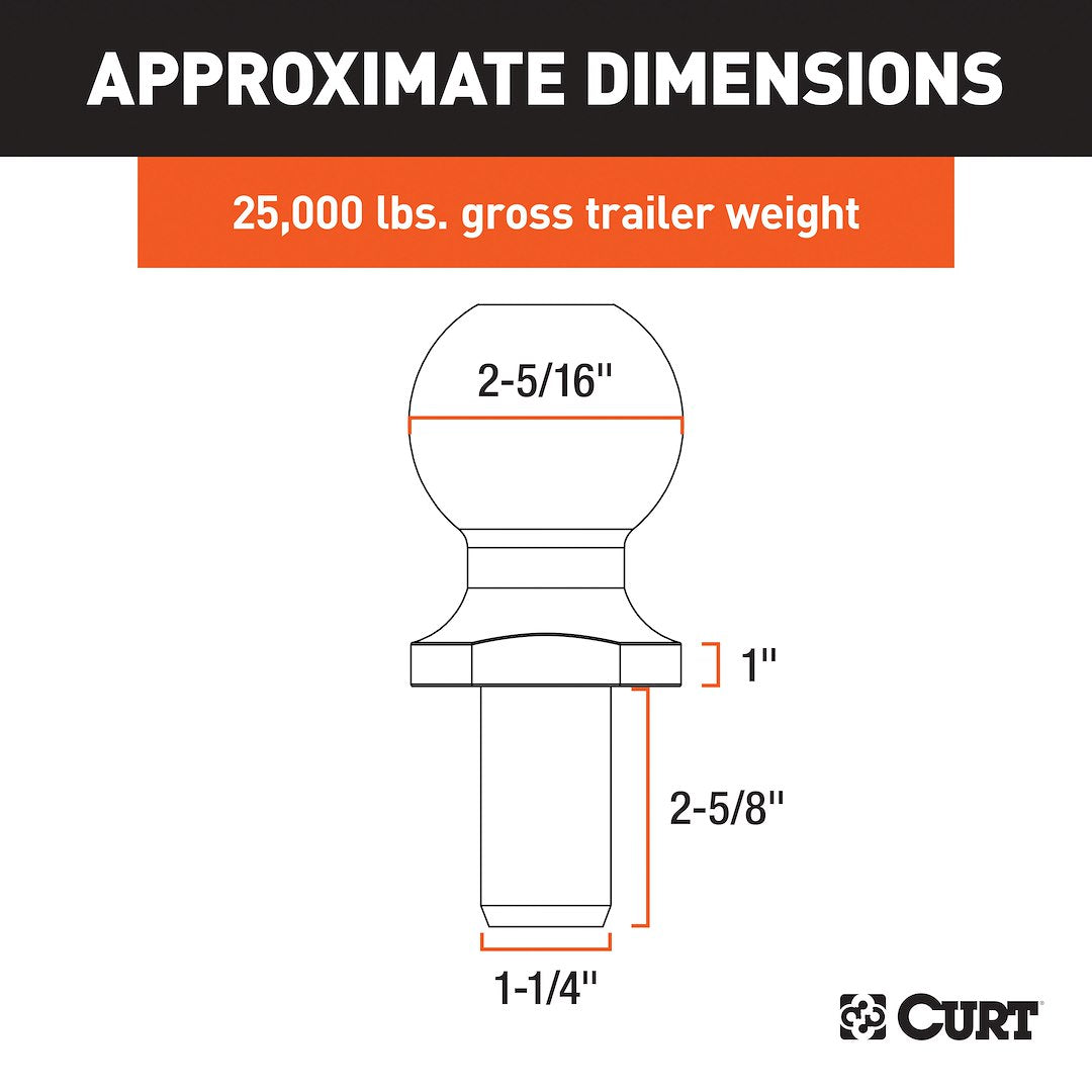Curt 40086 Trailer Hitch Ball - image 4