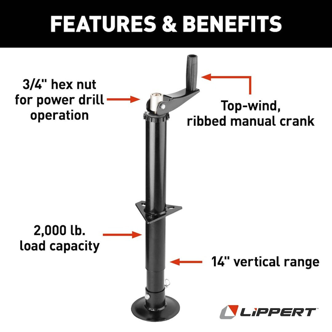 Lippert Components 733926 Trailer Tongue Jack - image 4