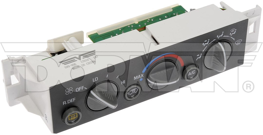 Dorman 599-006 White Snap-In Climate Control Panel - image 1