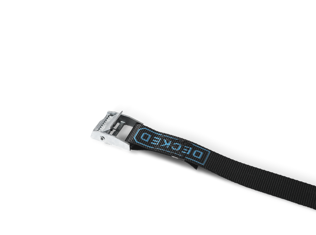 Decked A0089-Cstp-Blk Black Rafting Cam Strap