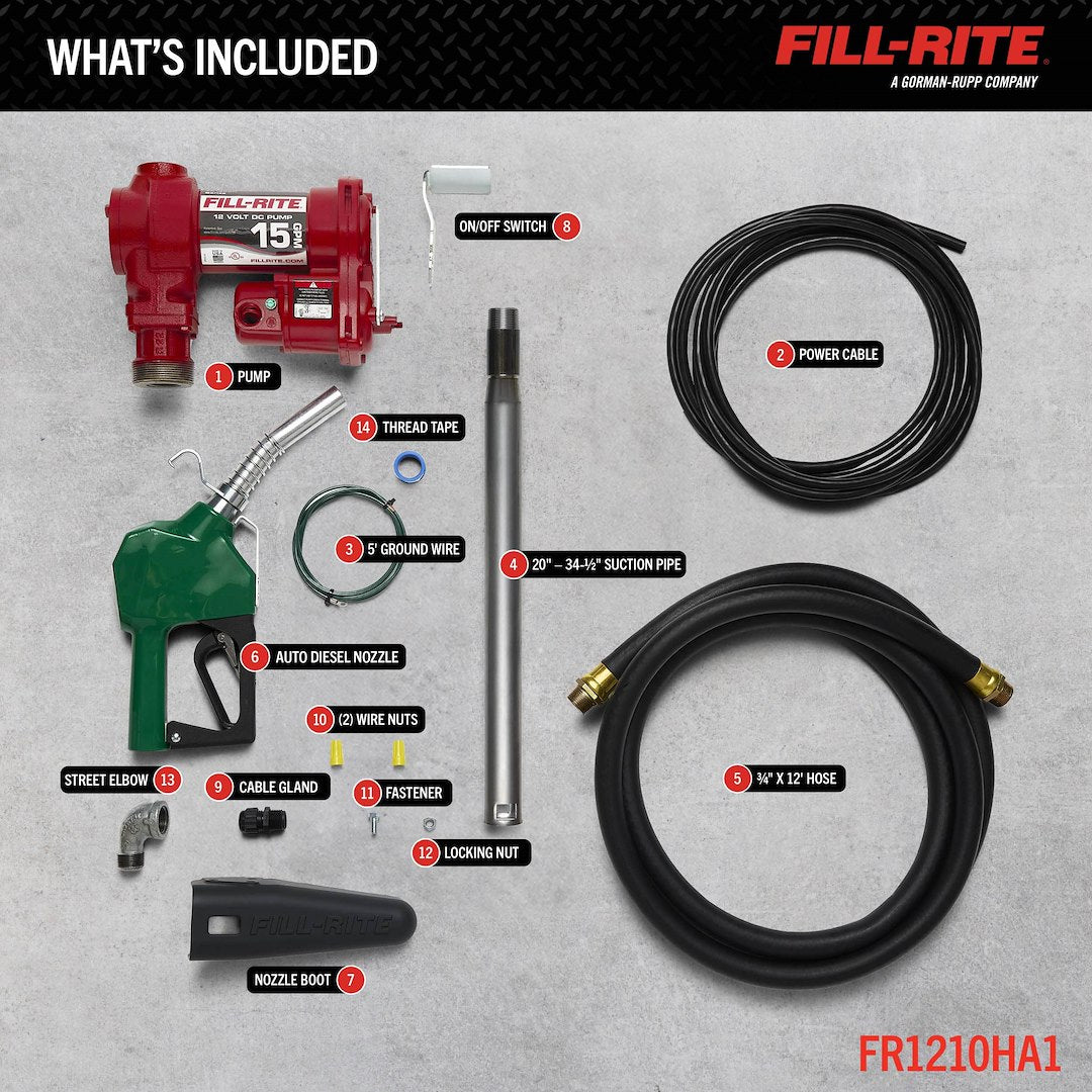 Fill-Rite Fr1210ha1 12V DC Transfer Pump